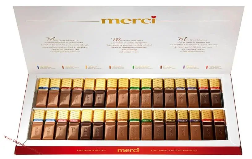 Merci Mix Storck bonboniéra červená 675g