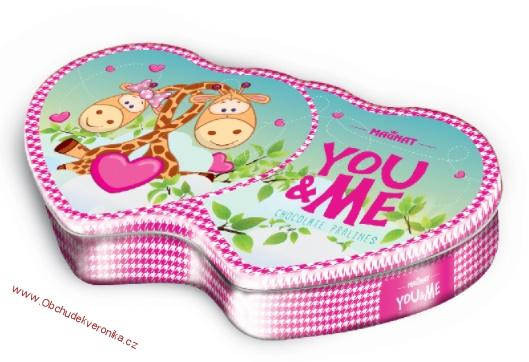 You and Me - plechová doza - bez cukrovinky, pouze plech