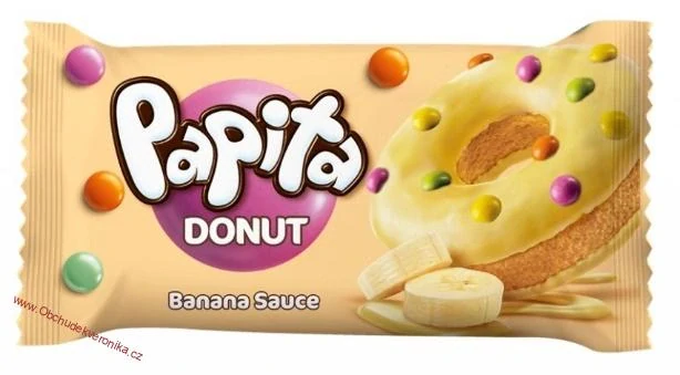Papita Donut banánový krém 40g
