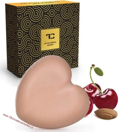 Přírodní rostlinné mýdlo s bambuckým máslem, MIDNIGHT CHERRY, 85g