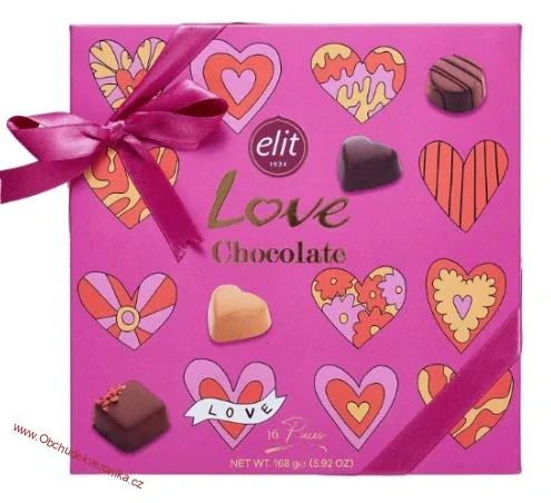 Elit Love Chocolate 168g - Růžová - DMT 10/2025