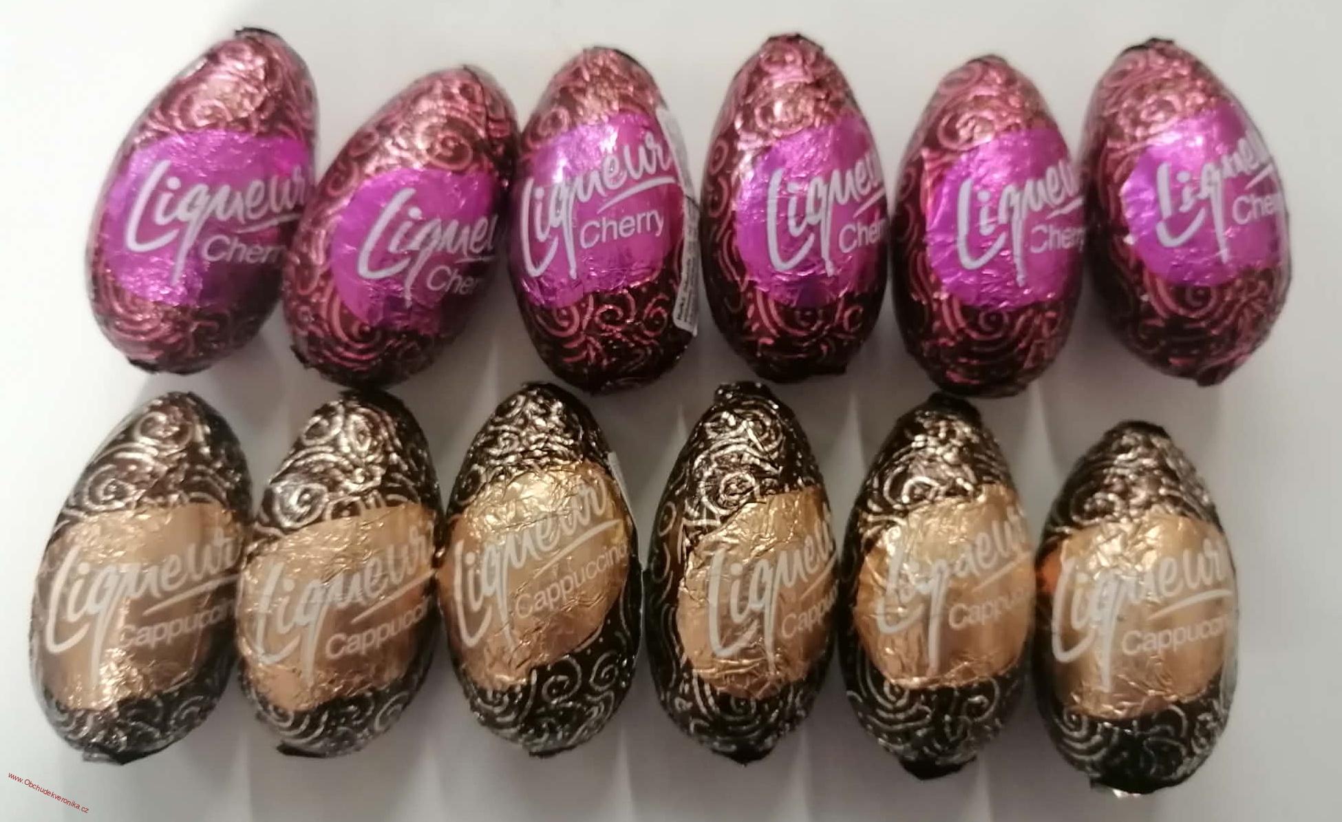 Figaro likérové vajíčka cappuccino a cherry 27,5g x 12ks - DMT 28.01.2026