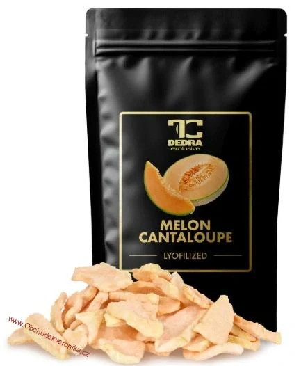 ŠŤAVNATÝ MELOUN CANTALOUPE - lyofilizované plátky, ovoce sušené mrazem 50g