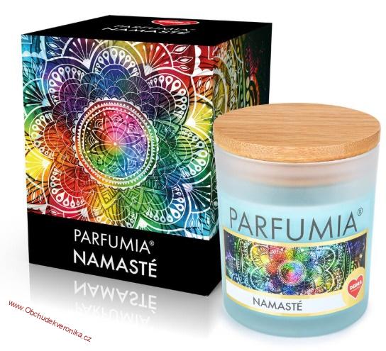 NAMASTÉ sójová vonná svíčka PARFUMIA® 250 ml