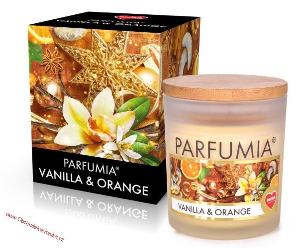 VANILLA & ORANGE sójová vonná svíčka PARFUMIA® 250 ml