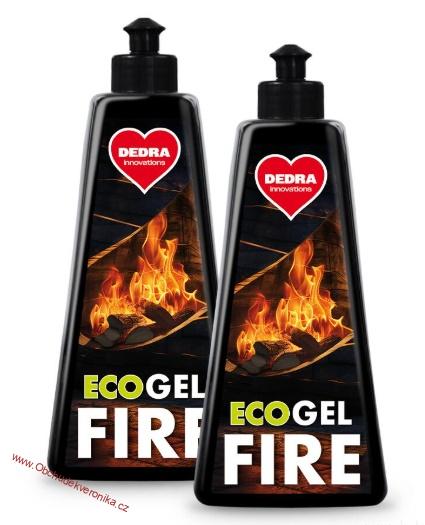 2× GELFIRE Ekologický gelový podpalovač na grily a krby 2× 500 ml