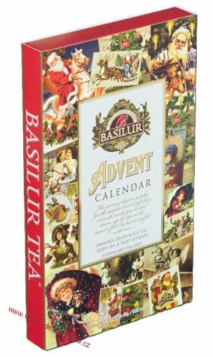 Basilur Adventní čajový kalendář Santa´s Village 24 sáčků - 42,4g