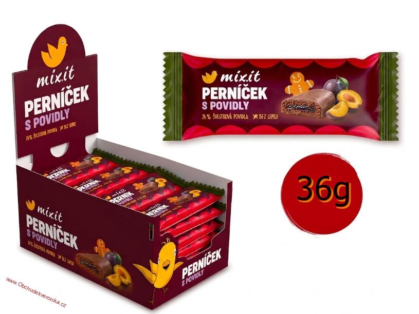 Perník s povidly v mléčné čokoládě 36g