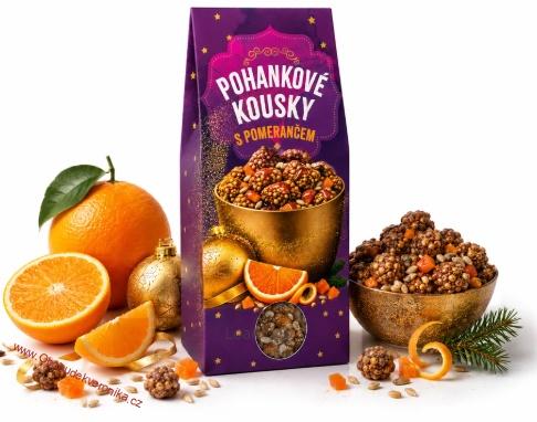 Pohankové kousky s pomerančem 40g