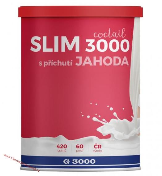 Slim 3000 Coctail Jahoda 420g - 60 porcí - DMT 04/2027