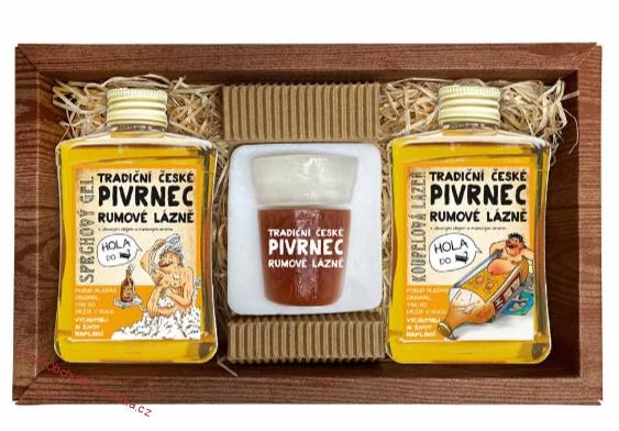 Kosmetická sada RUM – gel 300 ml, mýdlo 70 g a olejová lázeň 300 ml