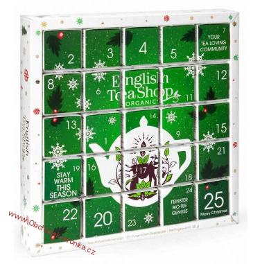 English Tea Shop Zelený adventní kalendář Puzzle - 25ks x 2g