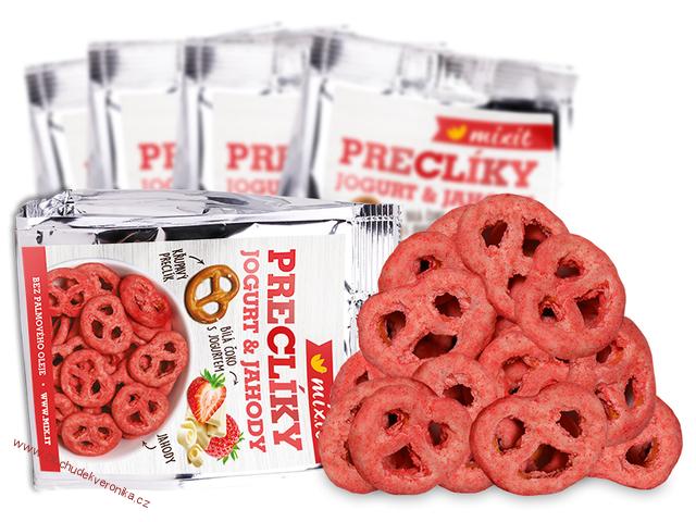Mixit preclíky do kapsy - Jogurtová čokoláda s jahodami 70g