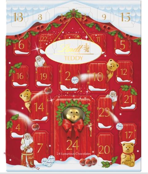 Lindt Teddy Adventní kalendář 243g