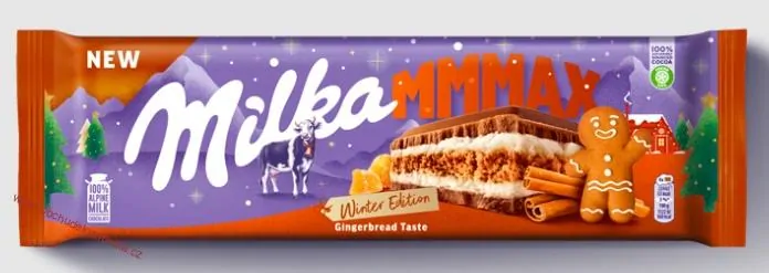 Milka Mmmax Winter Edition - Gingerbread Taste - gust de turte dulce - 300g