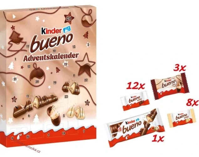 Adventní kalendář Kinder Bueno 181g