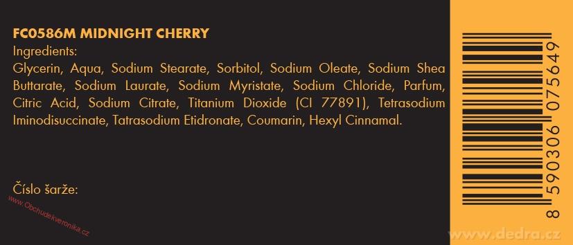 Přírodní rostlinné mýdlo s bambuckým máslem, MIDNIGHT CHERRY, 85g