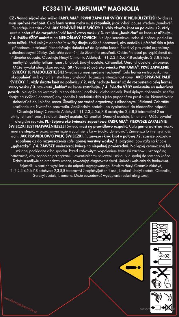 MAGNOLIA WOOD votivní sójová svíčka PARFUMIA® 55 ml