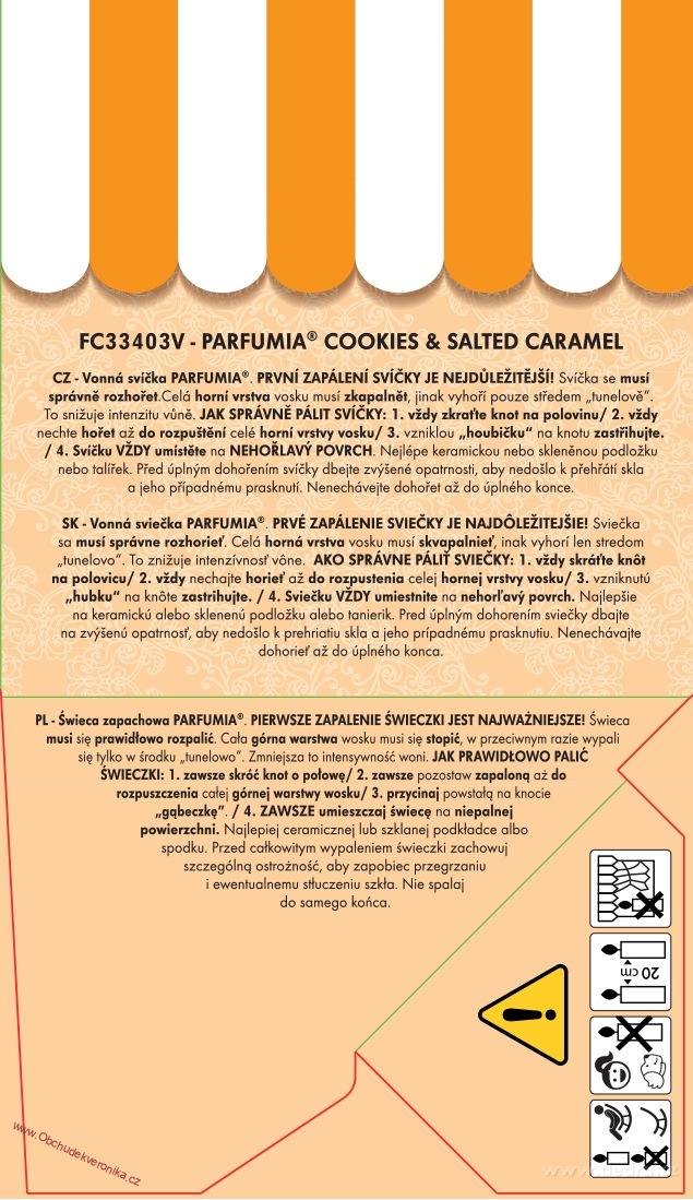 SALTED CARAMEL votivní sójová svíčka PARFUMIA® 55 ml