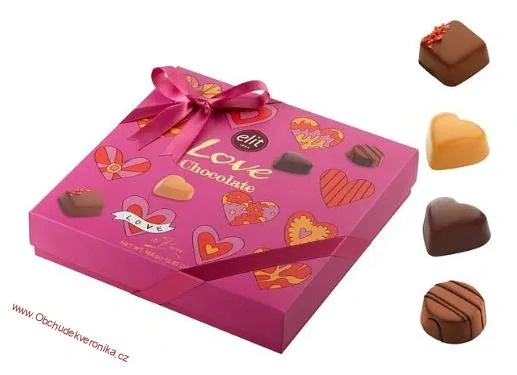 Elit Love Chocolate 168g - Růžová - DMT 10/2025