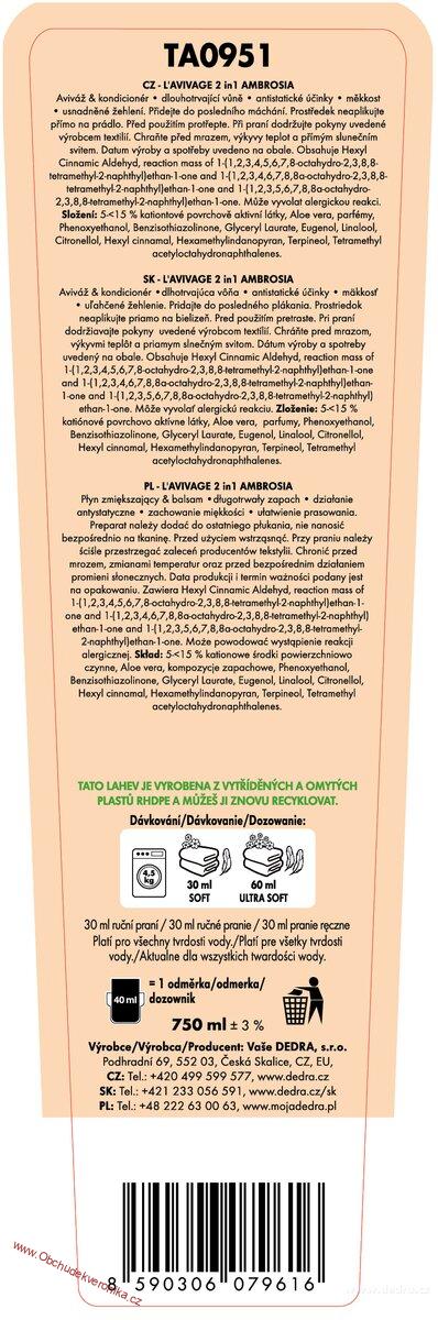 L'AVIVAGE AMBROSIA | Avivážní kondicionér | 750 ml