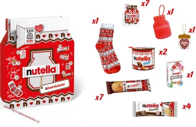 Adventní kalendář Nutella 528g