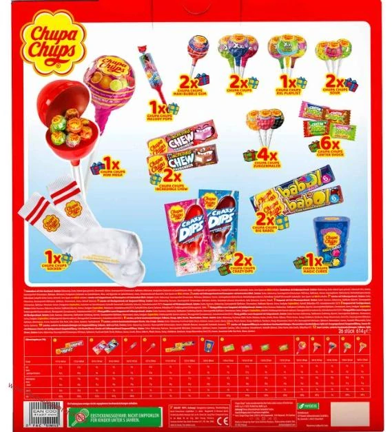 Chupa Chups Adventní kalendář 225g