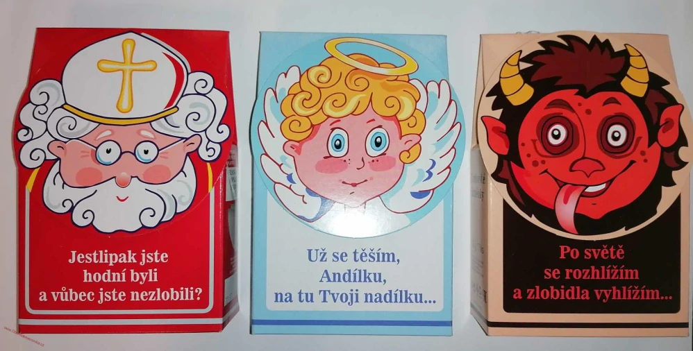 Mikulášská nadílka na výběr Anděl, čert, mikuláš váha cca 370g