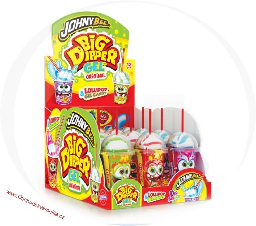 JOHNY BEE BIG DIPPER – lízátko s gelem 50g
