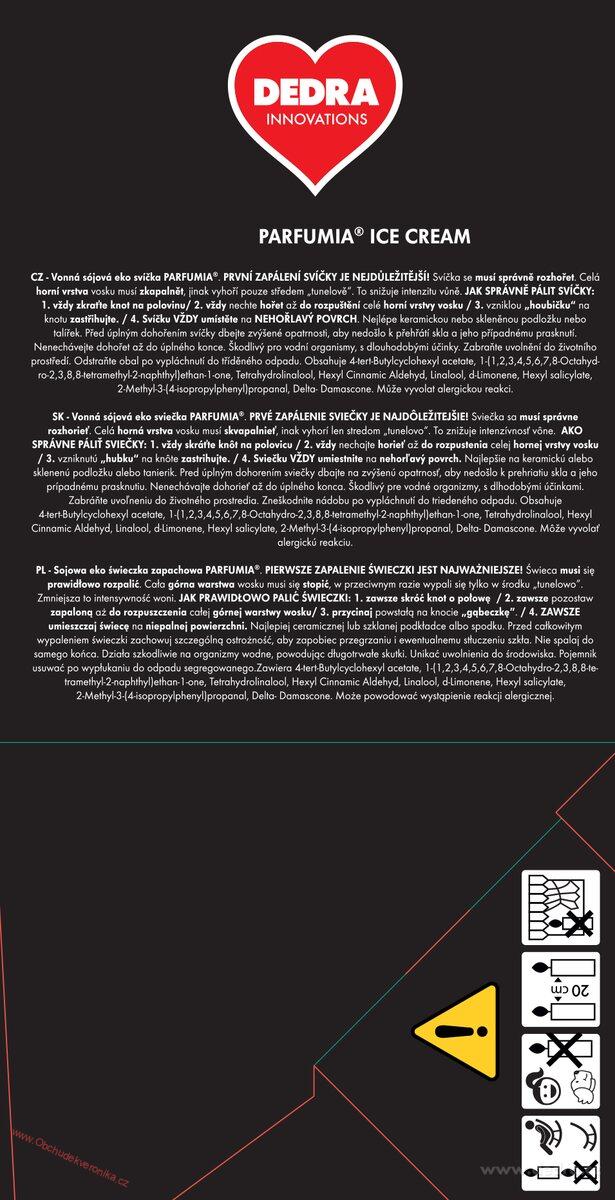 ICE CREAM sójová vonná svíčka PARFUMIA® 250 ml