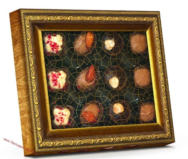 Paní učitelce - Plněné čokoládové pohárky - hnědy obraz 110g