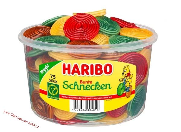 Haribo Bunte Schnecken ovocní šneci vegetariánské doza 16g x 5 ks