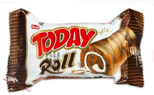 Today Swiss Roll Milk Cream Cake 40g x 24ks 