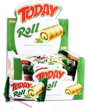 Today Swiss Roll Hayelnut Cream Cake 40g 