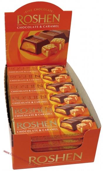 Roshen Milk chocolate & Caramel 40g x 5ks