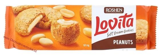 Roshen Lovita Soft Cream Cookies Peanuts 127g