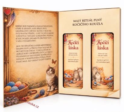 Kosmetická sada Kniha Kočičí příběh – 2x sprchový gel 250 ml