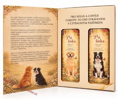 Kosmetická sada Kniha Psí láska – 2x sprchový gel 250 ml