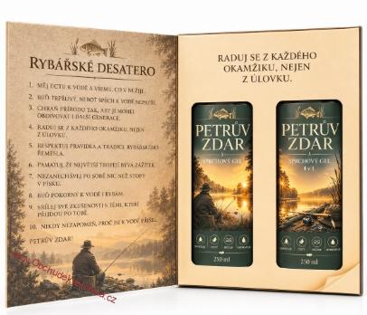 Kosmetická sada Kniha pro rybáře – 2x sprchový gel 250 ml
