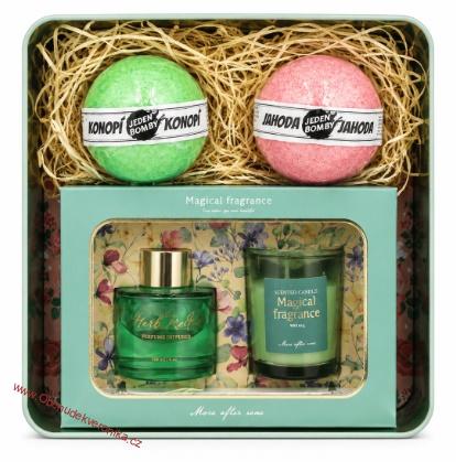 Plechový box – aroma sada a bomby do koupele 2x 110 g – maminka