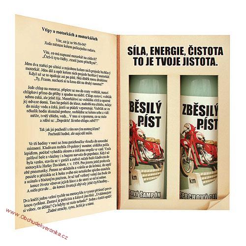 Dárkové balení kosmetiky - kniha Zběsilý píst
