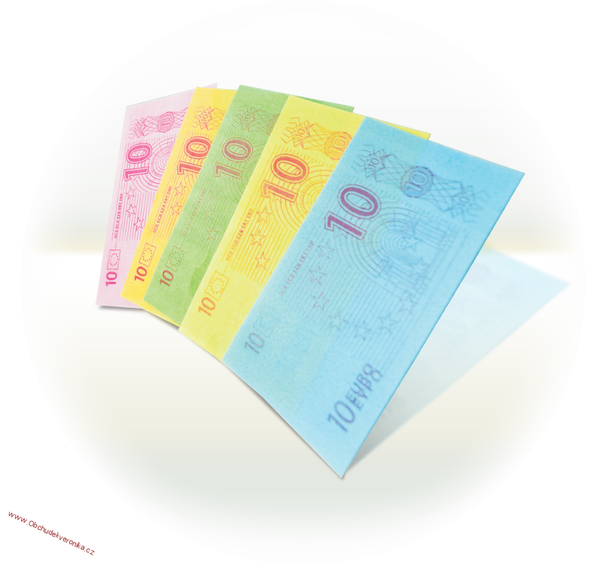 EURO bankovky - malé - 1g x 400ks