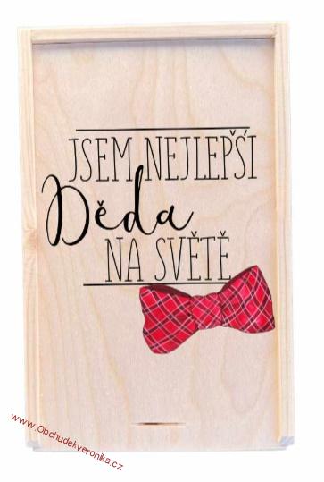 Dárková dřevěná bedna – Nejlepší děda