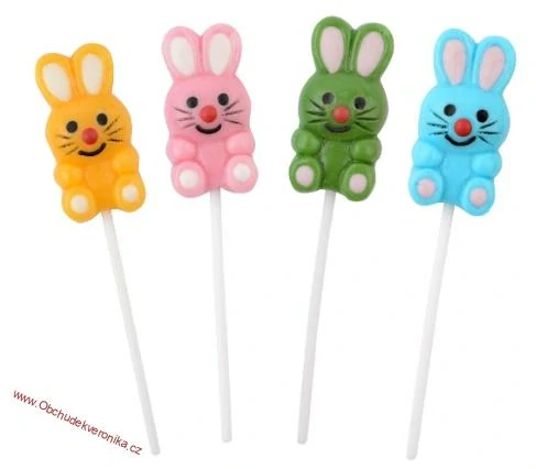 Happy Bunny - lízátko zajíček 20g x 48