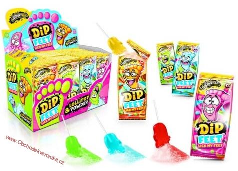 JB DIP FEET – lízátko noha s ovocným práškem 9g x 48ks