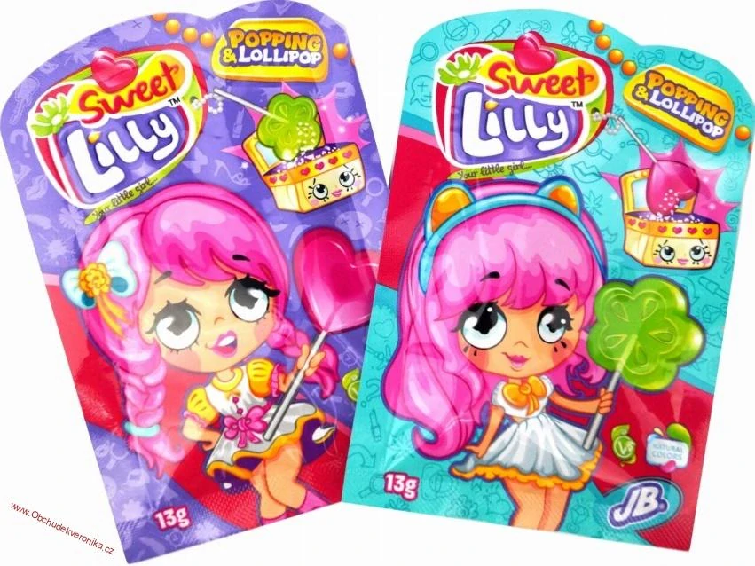 Johny Bee Sweet lilly - lízátko + prask. prášek 13g x 36ks - DMT 19.06.2025