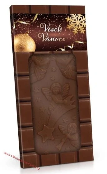 Veselé vánoce - mléčná čokoláda 90g - DMT 30.11.2025