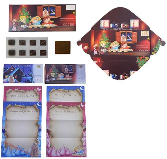 Fikar Napiš dopis Ježíškovi - obálka mléčná čokoláda 60g + dopis - DMT 31.12.2025