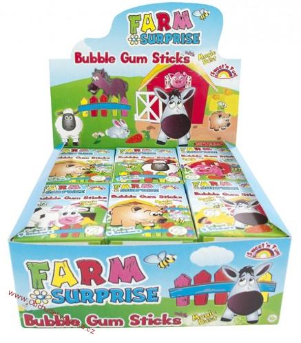 Farm Surprise Bubble Gum Sticks 35g