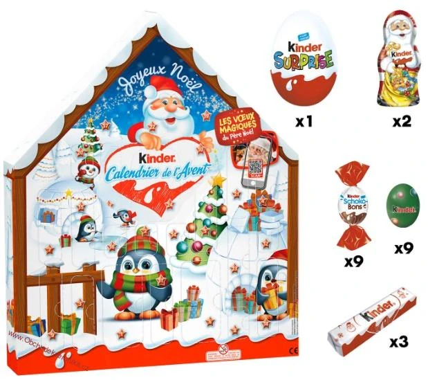 Kinder Adventní kalendář střecha 184g 